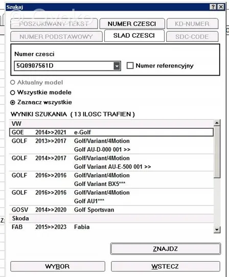 Volkswagen Golf VII Sensore radar Distronic 5Q0907561D