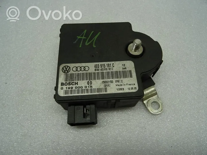 Audi A8 S8 D3 4E Module de contrôle de batterie 4E0915181C