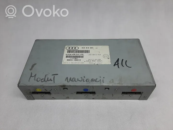 Audi A8 S8 D3 4E Centralina/modulo navigatore GPS 4E0919895