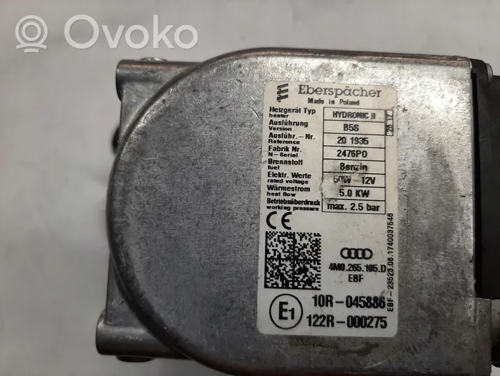 Audi Q8 Ogrzewanie postojowe Webasto 4M0265081AF