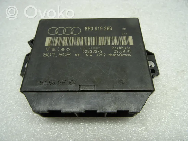 Audi A3 S3 8P Pysäköintitutkan (PCD) ohjainlaite/moduuli 8P0919283