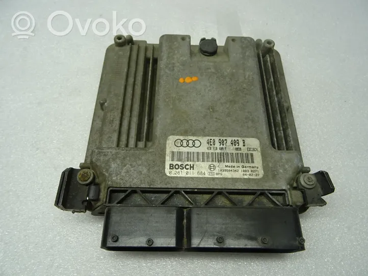 Audi A8 S8 D3 4E Moottorin ohjainlaite/moduuli (käytetyt) 4E0907409B