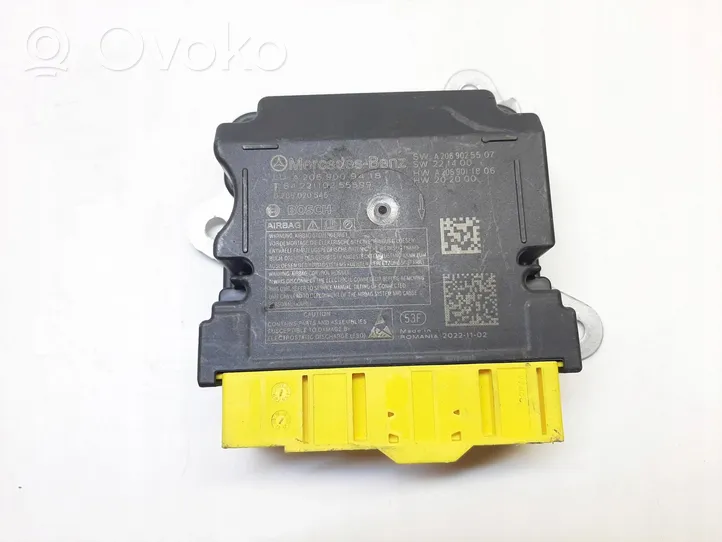 Mercedes-Benz C W206 Module de contrôle airbag A2069009418