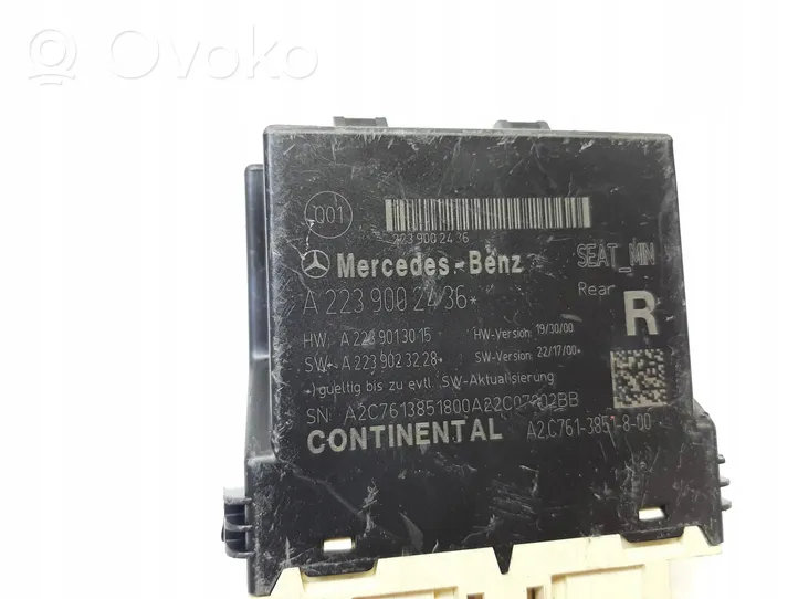 Mercedes-Benz S W223 Xenon control unit/module A2239002436