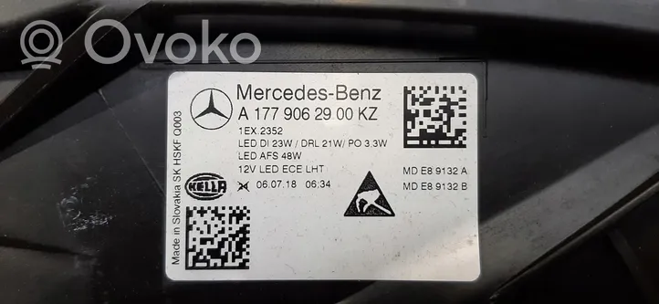 Mercedes-Benz A W177 Priekšējais lukturis A1779062900KZ