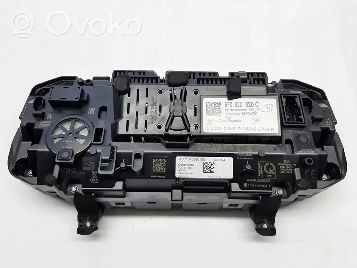 Seat Ibiza I (021A) Compteur de vitesse tableau de bord 6F0920320C