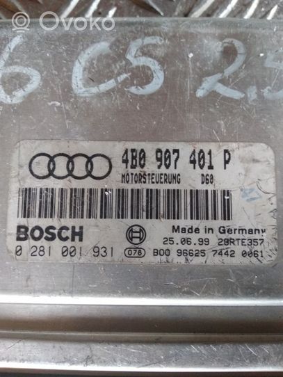 Audi A6 S6 C5 4B Centralina/modulo del motore 4B0907401P