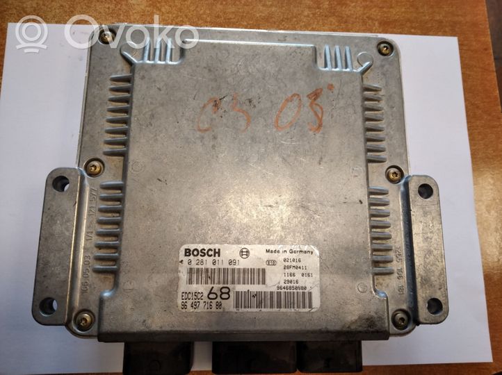 Citroen C5 Engine control unit/module S101725111Q