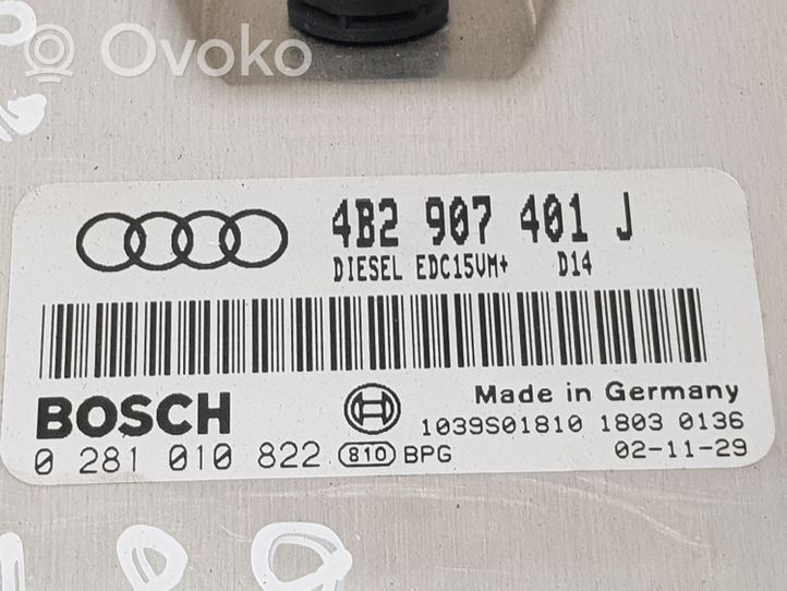 Audi A6 S6 C5 4B Dzinēja vadības bloks 4B2907401J
