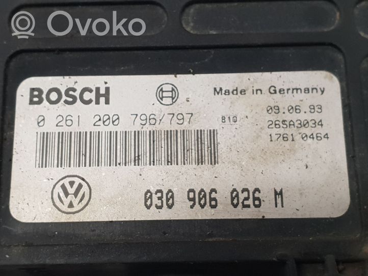 Volkswagen Polo III 6N 6N2 6NF Moottorin ohjainlaite/moduuli 0261200796