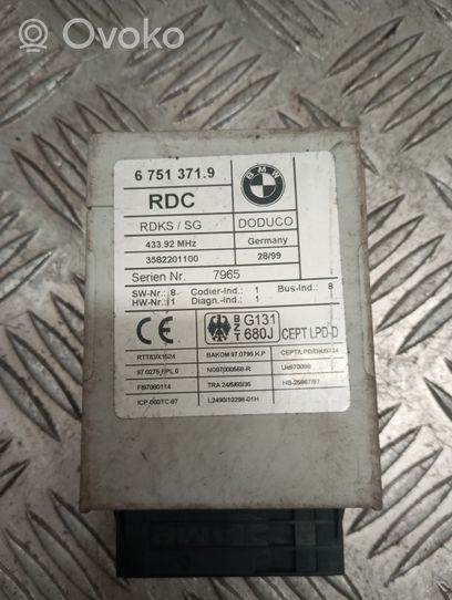 BMW 3 E46 Sterownik / Moduł kontroli ciśnienia w oponach 6751371