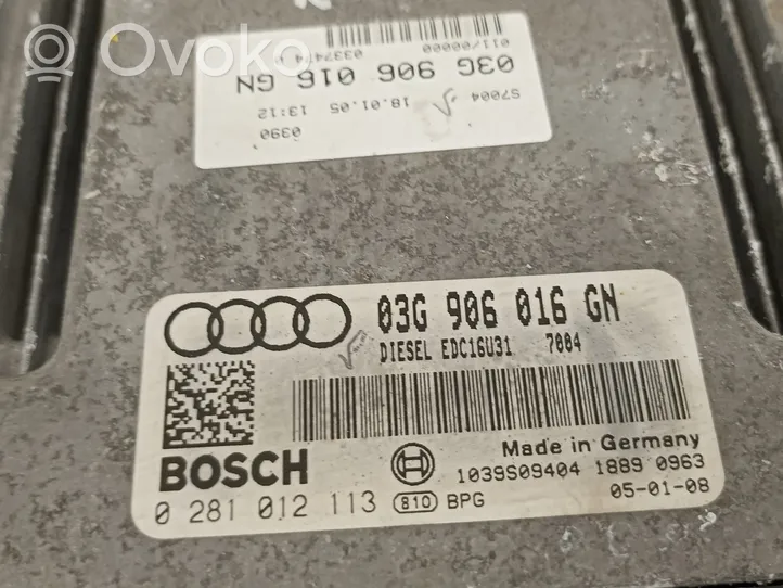 Audi A4 Allroad Sterownik / Moduł ECU 03G906016GN