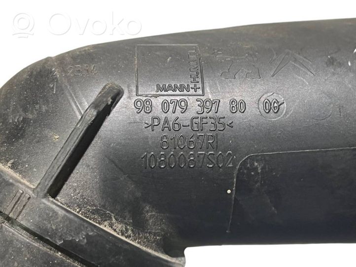 Citroen C4 II Picasso Rura / Wąż dolotowy powietrza turbiny 9807939780