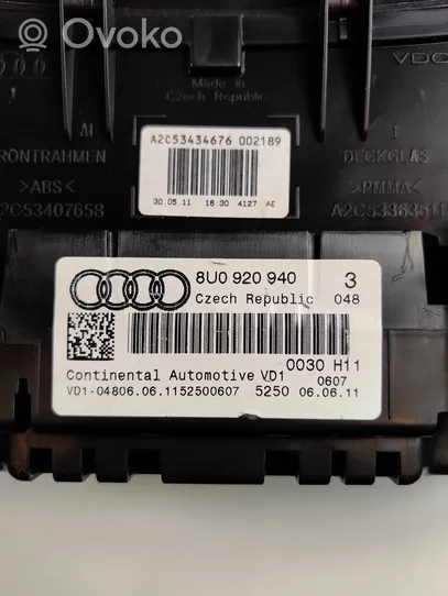 Audi Q3 8U Spidometras (prietaisų skydelis) C53407658