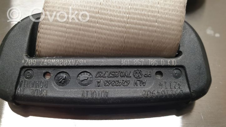 Volkswagen PASSAT B8 Ceinture de sécurité arrière 3G1857705DKJD