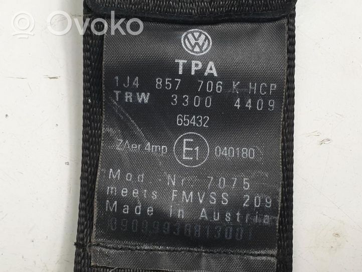 Volkswagen Bora Ceinture de sécurité avant 1J4857706KHCP