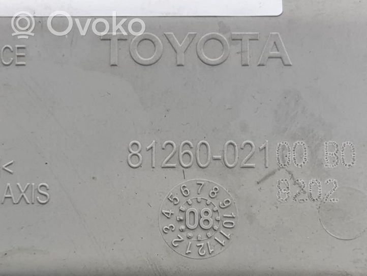 Toyota Auris E210 Rivestimento della console di illuminazione installata sul rivestimento del tetto 8126002100B0