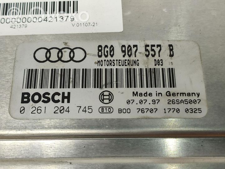 Audi Cabriolet B3 8G Calculateur moteur ECU 8G0907557B