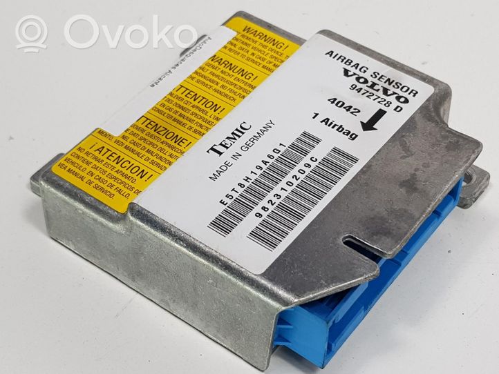 Volvo 850 Module de contrôle airbag 9472728D