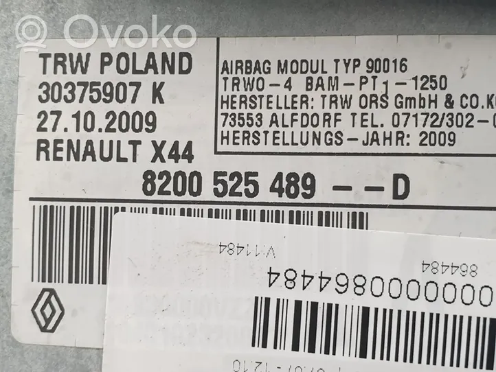 Renault Twingo I Poduszka powietrzna Airbag pasażera 8200525489D