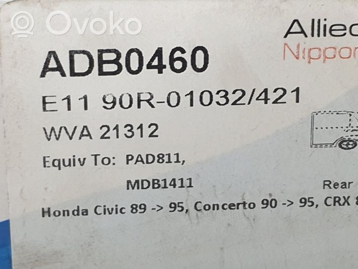 Citroen C4 Grand Picasso Stabdžių kaladėlės (galinės) ADB0460