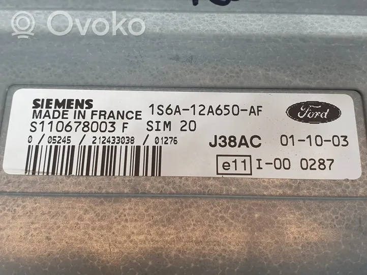 Ford Fiesta Unidad de control/módulo del motor S110678003F
