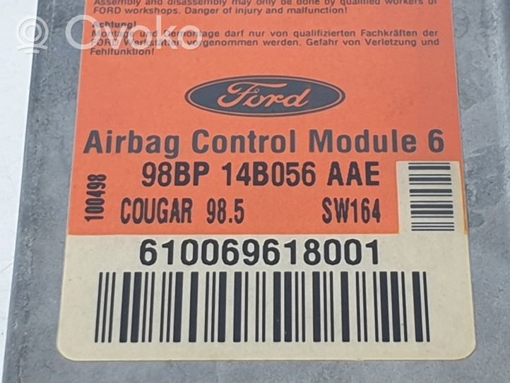 Ford Cougar Sterownik / Moduł Airbag 98BP14B056AAE