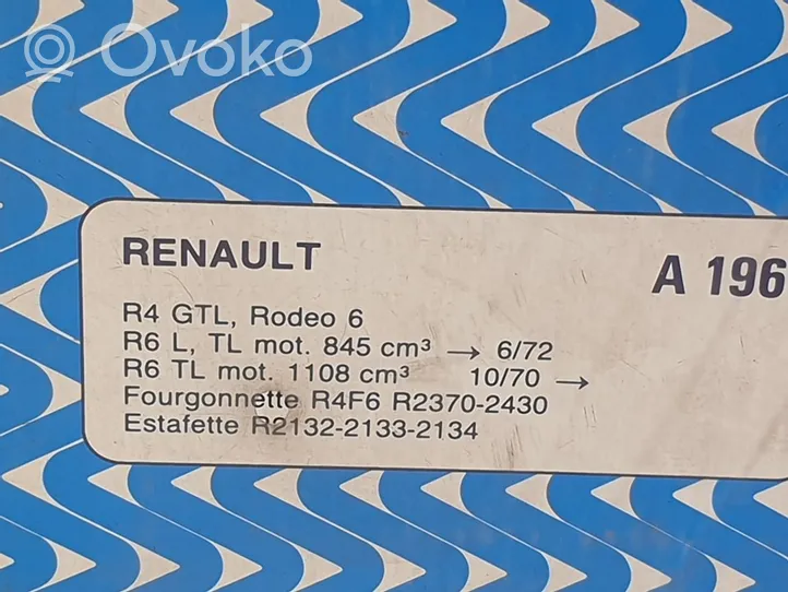 Renault 4 Коробка воздушного фильтра A196