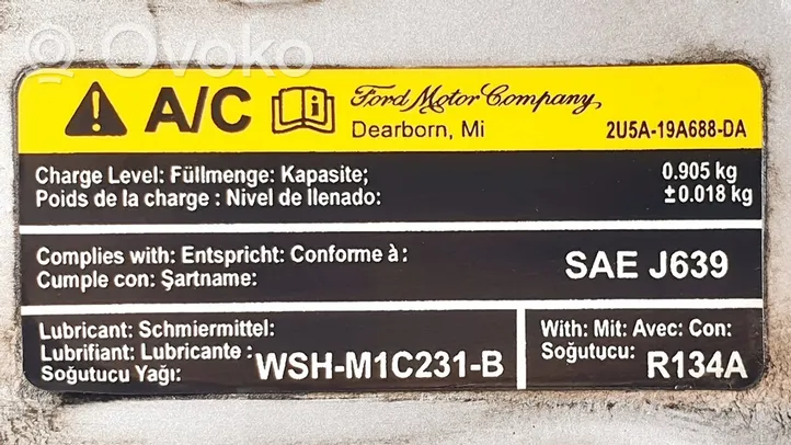 Ford Transit -  Tourneo Connect Pannello di supporto del radiatore 2U5A19A688DA