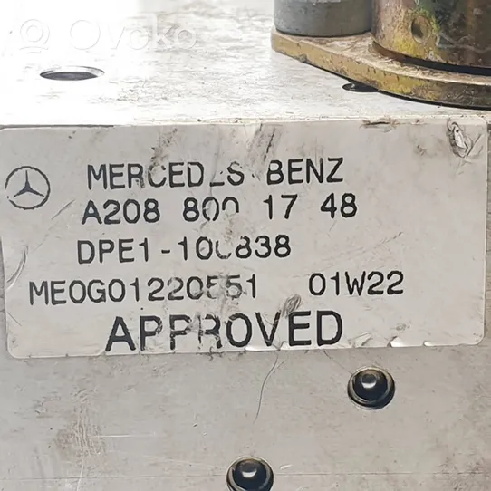 Mercedes-Benz CLK A208 C208 Impianto elettrico del tettuccio apribile A2088000230