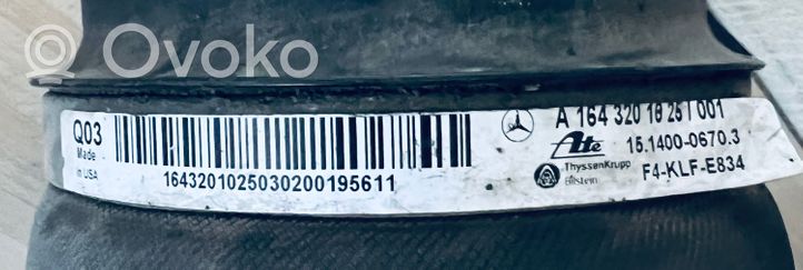 Mercedes-Benz GL X164 Amortisseur, ressort pneumatique suspension arrière A1643201025