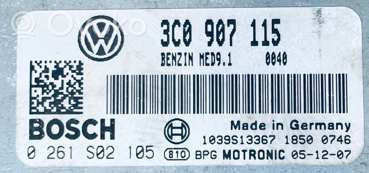 Volkswagen PASSAT B6 Sterownik / Moduł ECU 3C0907115