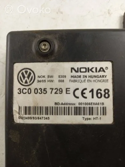 Volkswagen PASSAT B6 Unité de commande, module téléphone 3C0035729E