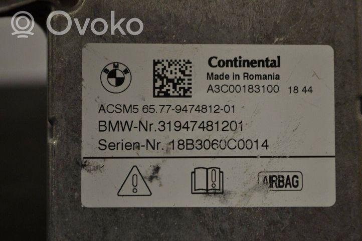 BMW 7 G11 G12 Manetka / Przełącznik kierunkowskazów wycieraczek 9474812