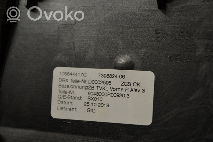 BMW 7 G11 G12 Maskownica głośnika bocznego deski rozdzielczej 7398824