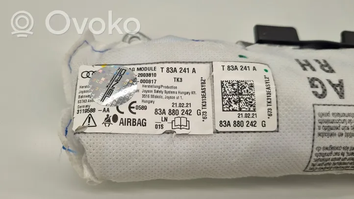 Audi Q3 F3 Poduszka powietrzna Airbag fotela 83A880242G