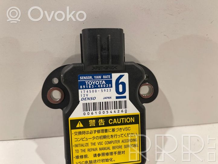 Lexus CT 200H ESP (elektroniskās stabilitātes programmas) sensors (paātrinājuma sensors) 8918348030