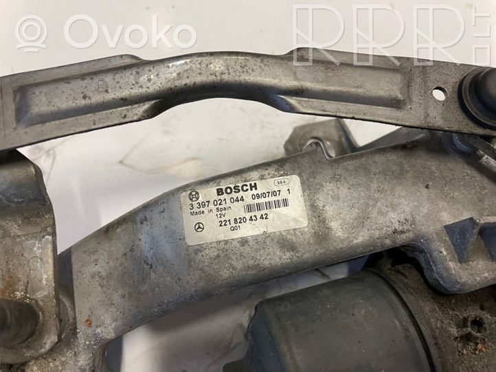 Mercedes-Benz S W221 Tringlerie et moteur d'essuie-glace avant A2218204342