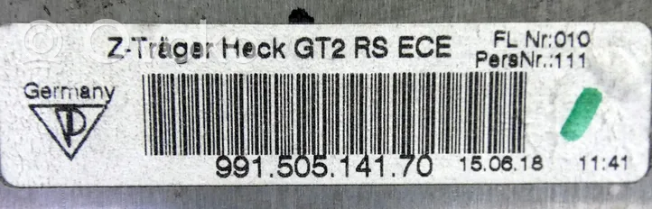 Porsche 911 991 Traversa di supporto paraurti posteriore 99150514170