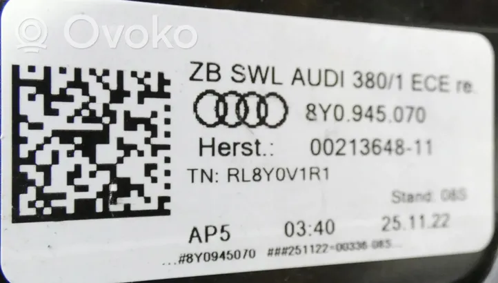 Audi A3 8Y Takavalot 8Y0945070