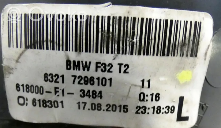 BMW 4 F32 F33 Galinių žibintų komplektas 7296102