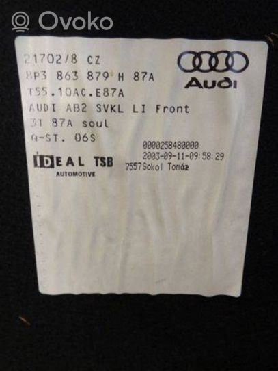 Audi A3 S3 8P Vararenkaan suoja 8P3863879H