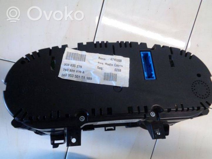 Volkswagen Sharan Compteur de vitesse tableau de bord 7N0920870A