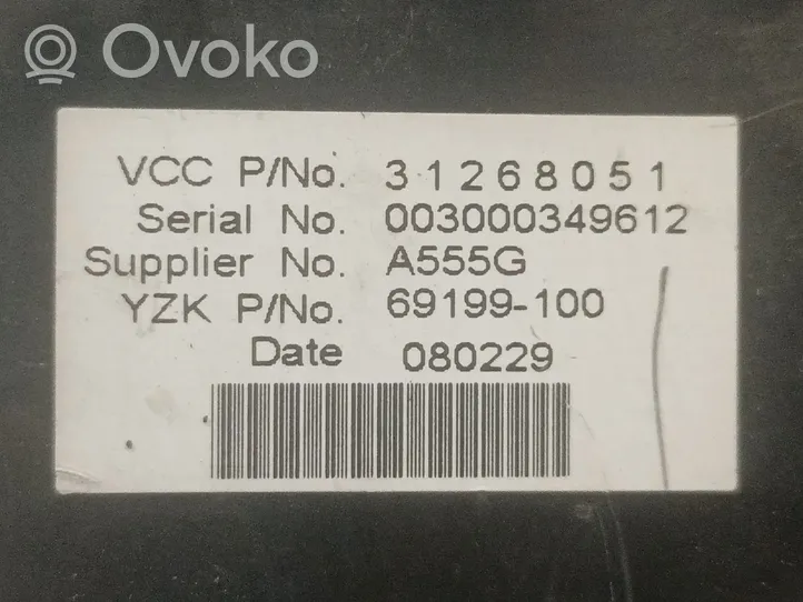 Volvo V50 Schermo del visore a sovrimpressione 31268051