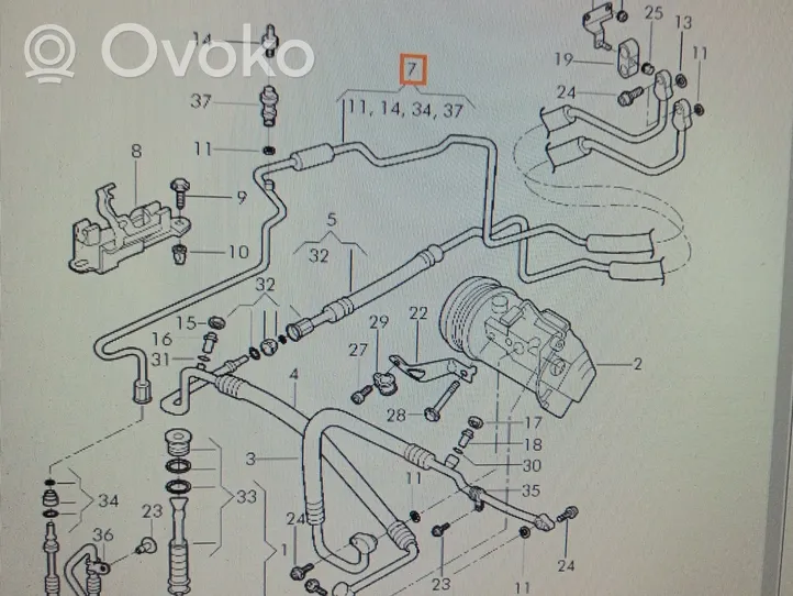 Seat Ibiza III (6L) Tubo flessibile condotto refrigerante 6Q1820741L