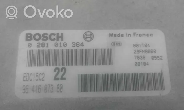 Citroen Xantia Sterownik / Moduł ECU 0281010364