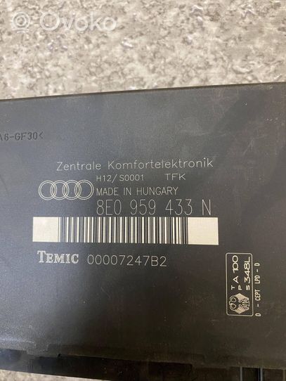 Audi A4 S4 B6 8E 8H Module confort 8E0959433N