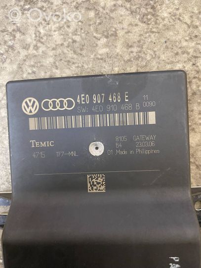 Audi A8 S8 D3 4E Modulo di controllo accesso 4E0907468E