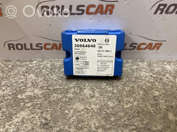 Volvo S40, V40 Centralina/modulo immobilizzatore 30864648