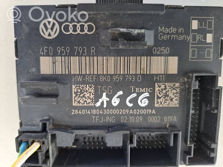 Audi A4 S4 B8 8K Oven ohjainlaite/moduuli 8K0959793D